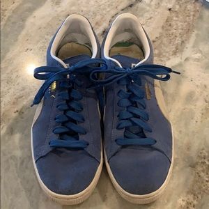 Blue suede Puma men’s size 11
